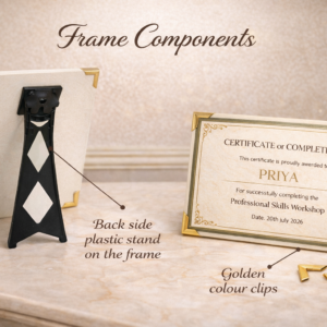 Frameless Certificate Frame