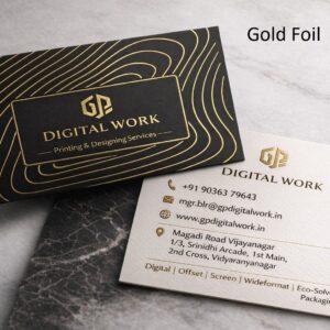 Raised Foil Business Cards