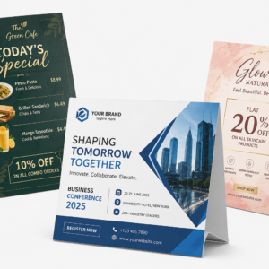 Table Top Tent Cards