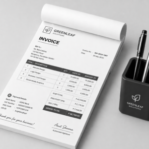 Black and White Printed Bill Books