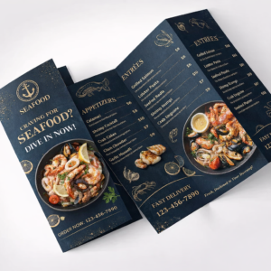 Folded Menu Cards