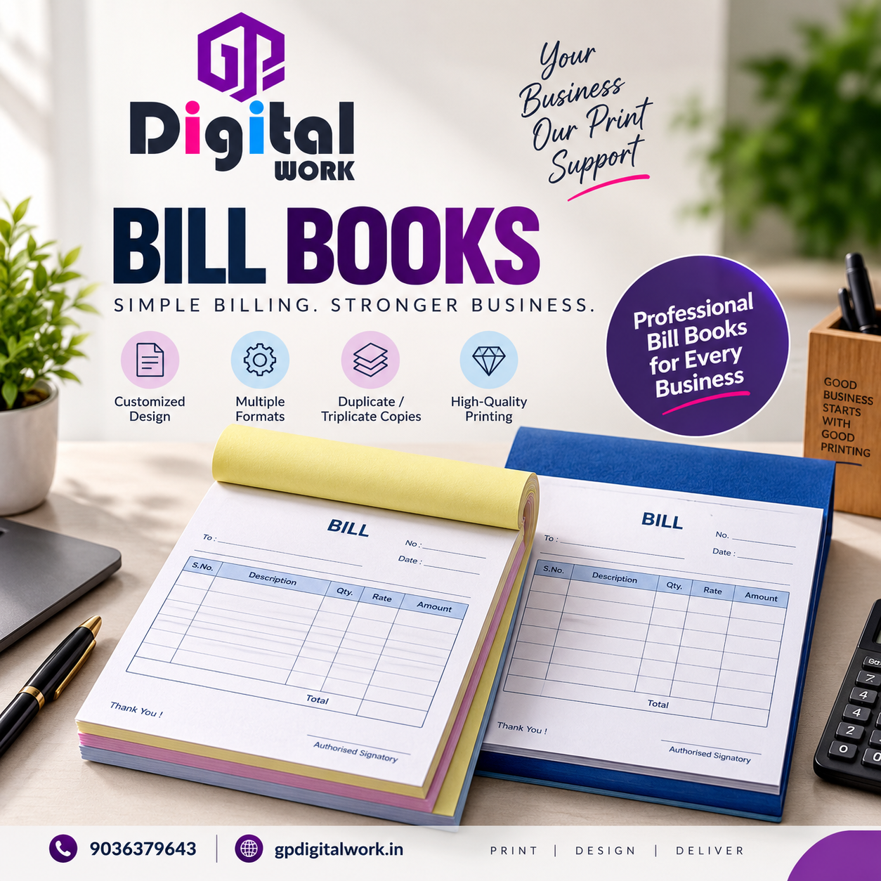 Bill Books Printing – Professional, Reliable & Customized