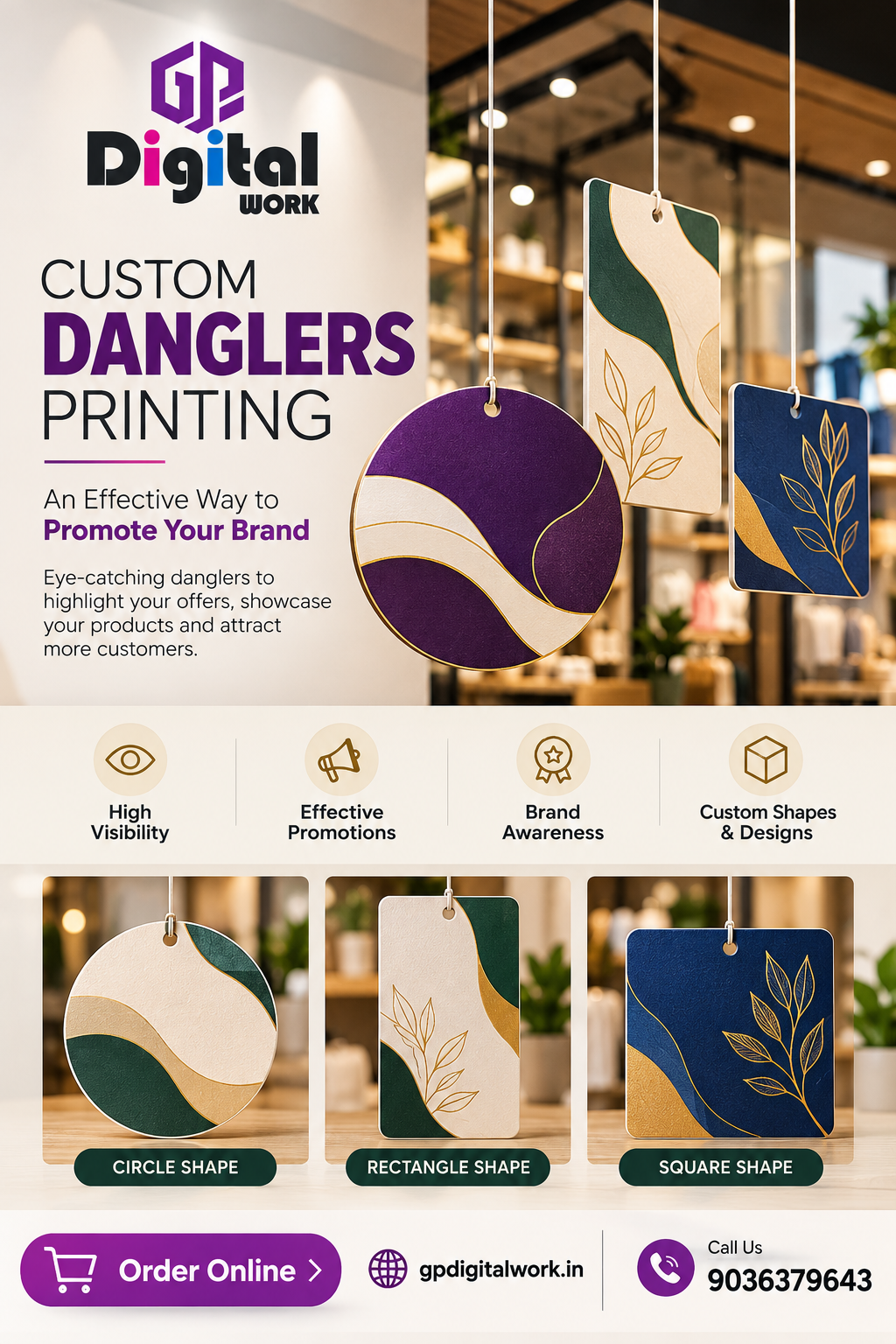 Custom Danglers Printing – Promote Your Brand with Eye-Catching Displays
