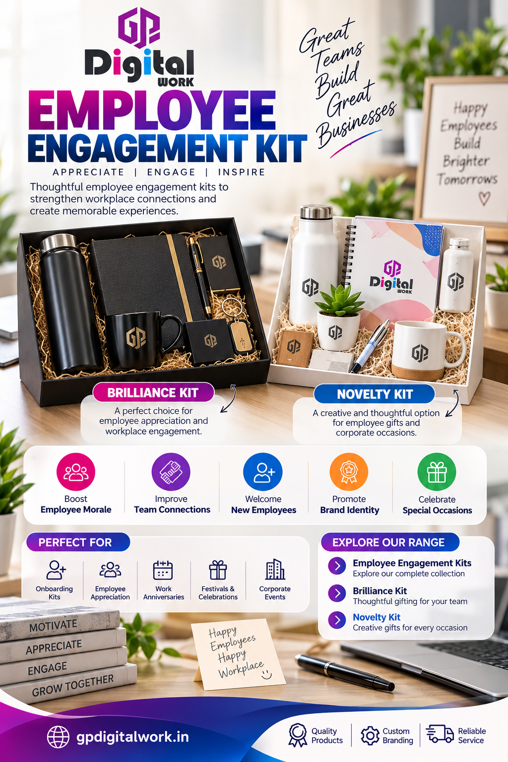 Employee Engagement Kits – Strengthen Workplace Connections with GP Digital Work