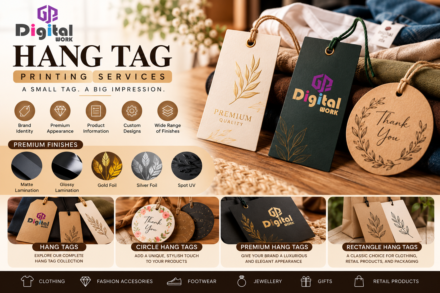 Hang Tag Printing Services – GP Digital Work
