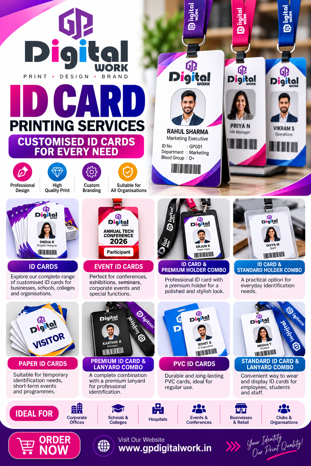 ID Card Printing Services – GP Digital Work