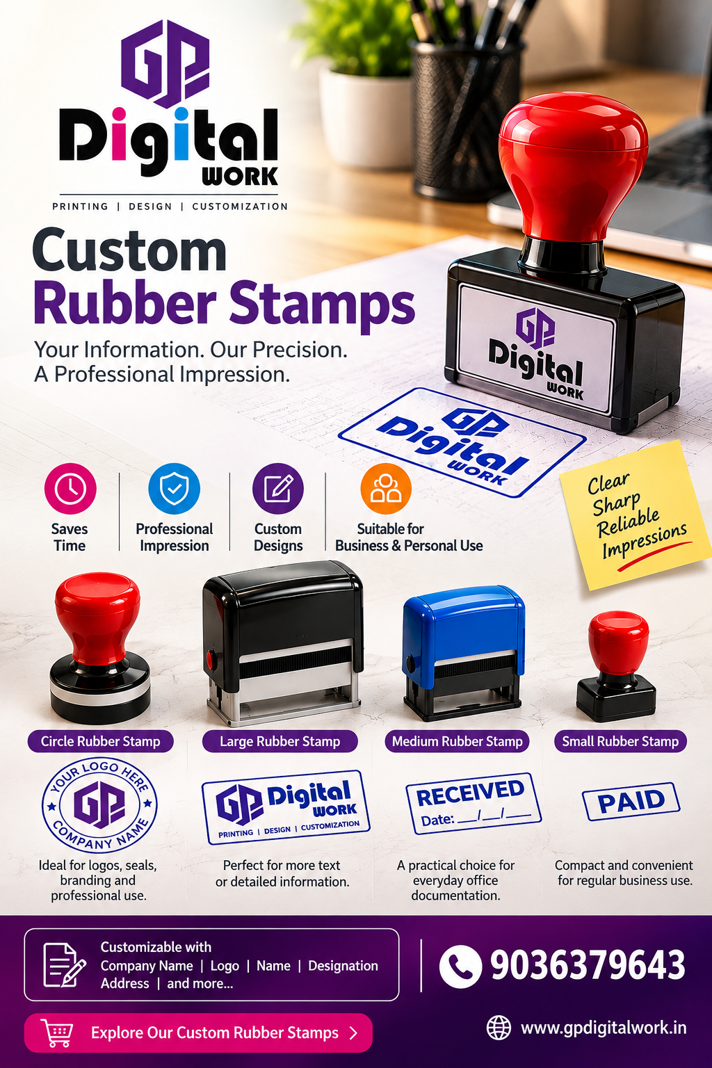 Custom Rubber Stamps for Your Business